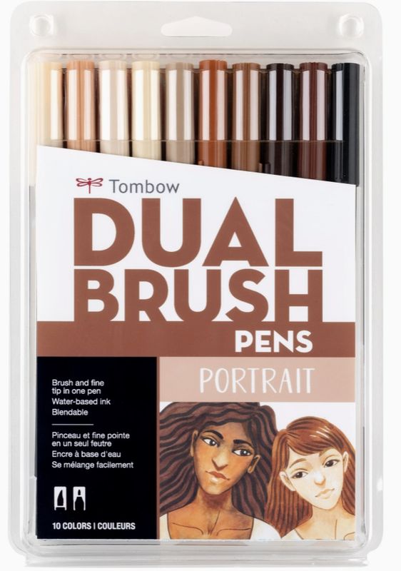 Tombow Dual Brush Portrait Palette
