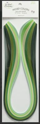 Quilling Mixed 3/8 - Green Shades