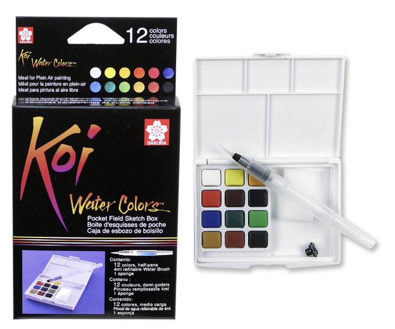 Koi Watercolor - 12pc