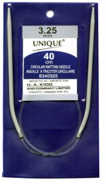 Circular Knitting Needles 16″ Aluminum - 3.25mm