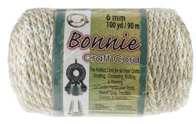 Bonnie Craft Cord - 6mm  Oatmeal 100yrd