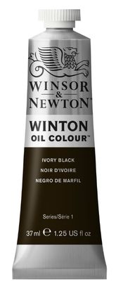 Windsor Winton Oil - 37ml - Ivory Black