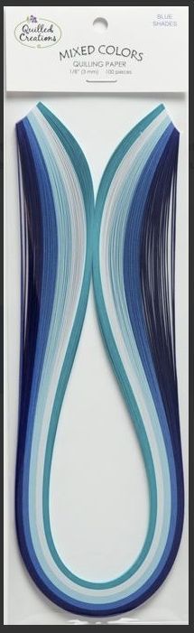 Quilling Mixed 1/8 - Blue Shades