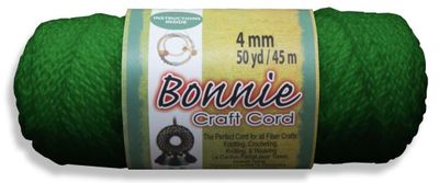 Bonnie Craft Cord - 4mm Kelly 50yrd