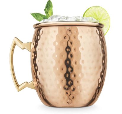Final Touch Moscow Mule Single Wall Hammered Copper