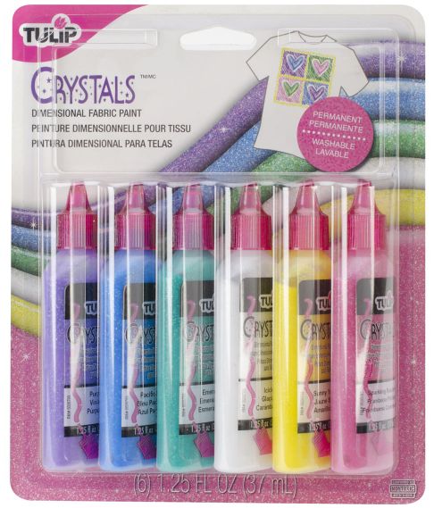 Tulip Fabric Paint Starter Kit - Crystals