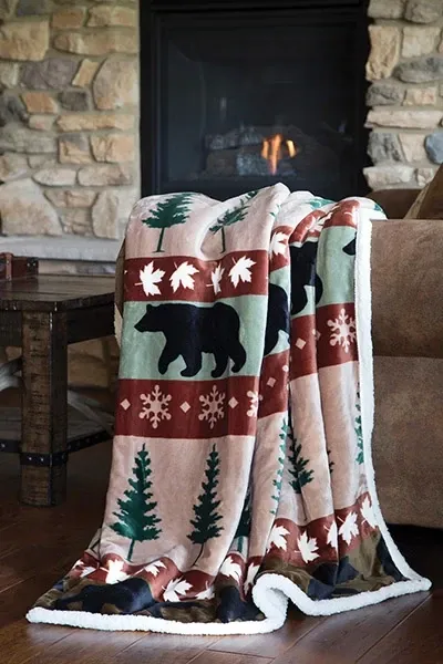 Cascade Ridge Plush Throw
