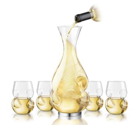 Final Touch Conundrum Decanter Set White