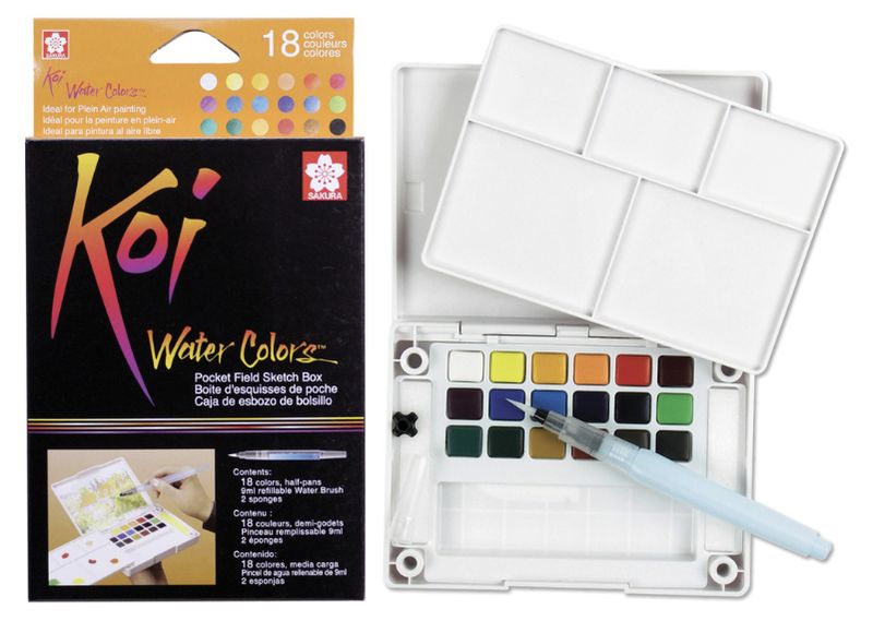 Koi Watercolors - 18pc