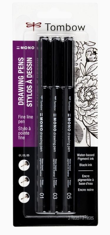 Tombow Mono Drawing Pen 3pk