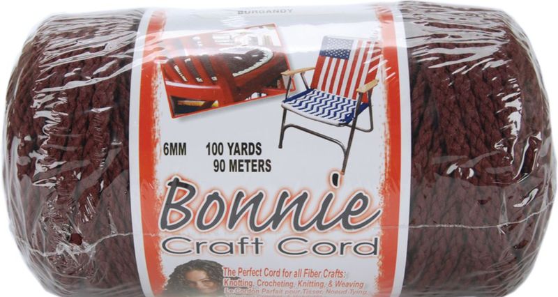Bonnie Craft Cord - 6mm  Wine 100yrd
