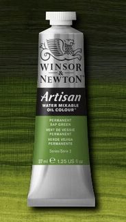 Windsor Artisan Water Mixable Oil Color  - 37ml - Sap Green
