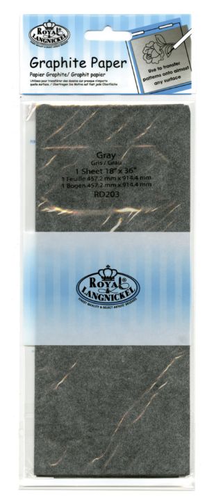 Royal &amp; Langnickel Graphite Paper Gray 18x36 1Sheet