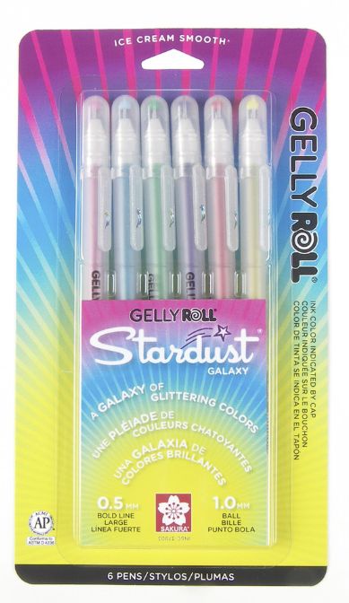 Gelly Roll Stardust Galaxy Bold 6pk