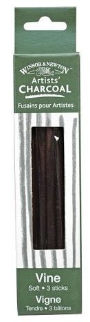 Windsor Artists Charcoal - Vine Soft 3pc
