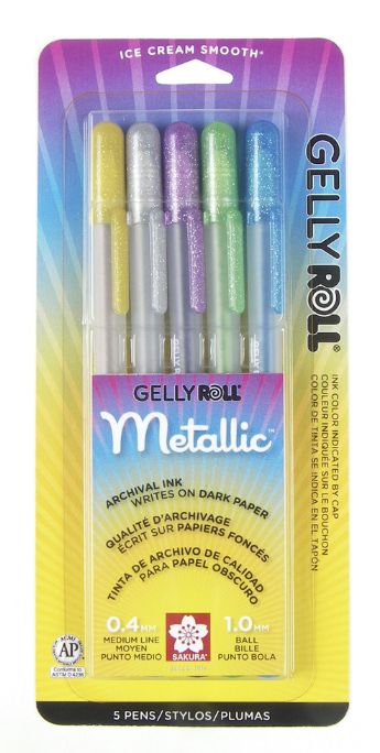Gelly Roll Metallic Medium 5pk
