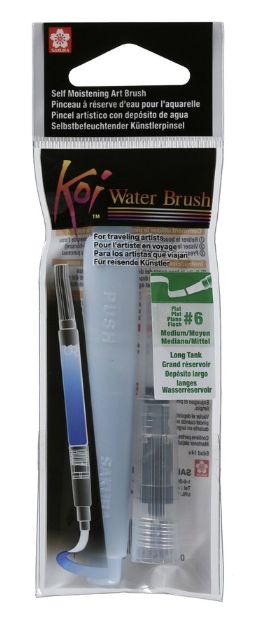 Koi Water Brush Round #6 Flat Long Tank