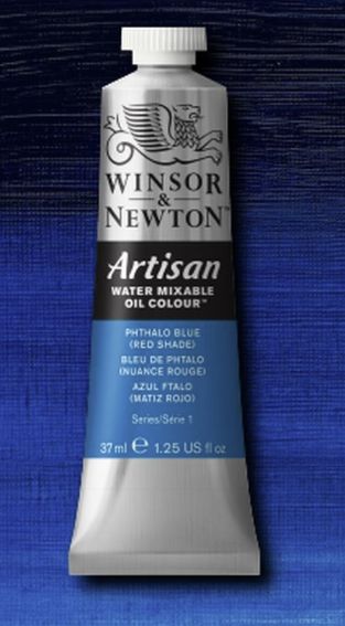 Windsor Artisan Water Mixable Oil Color - 37ml - Phthalo Blue