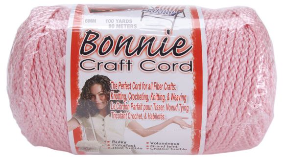 Bonnie Craft Cord - 6mm Pink 100yrd