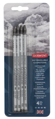 Derwent Watersoluble Graphitone 4pk