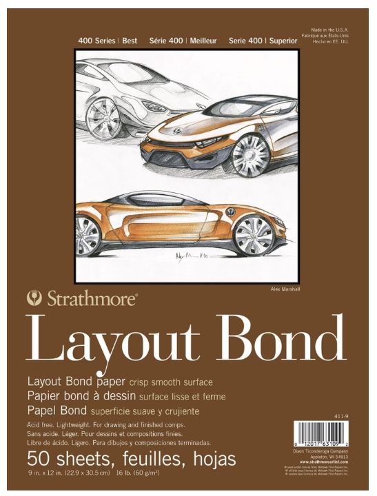 Strathmore Layout Bond 9x12