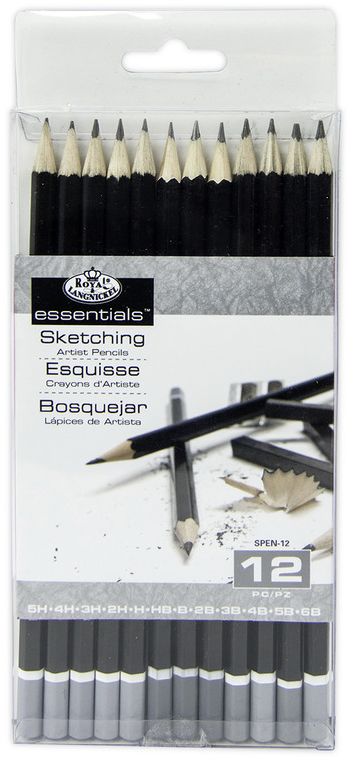 Royal Essentials Sketch Pencils 12pc