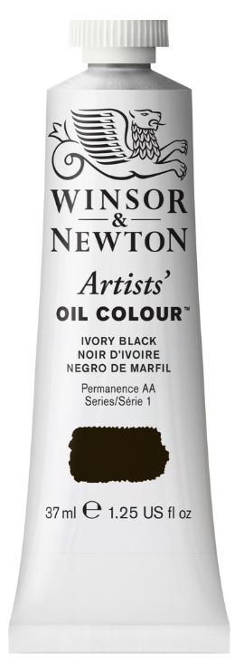 Windsor Artists Oil - 37ml - Ivory Black