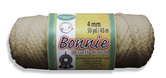 Bonnie Craft Cord - 4mm Pearl 50yrd