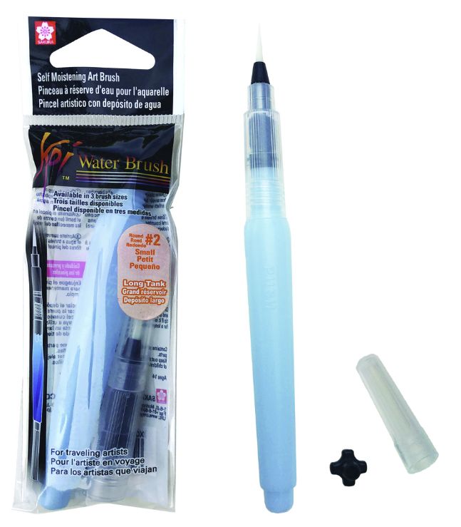 Koi Water Brush Round #2 Small Long Tank