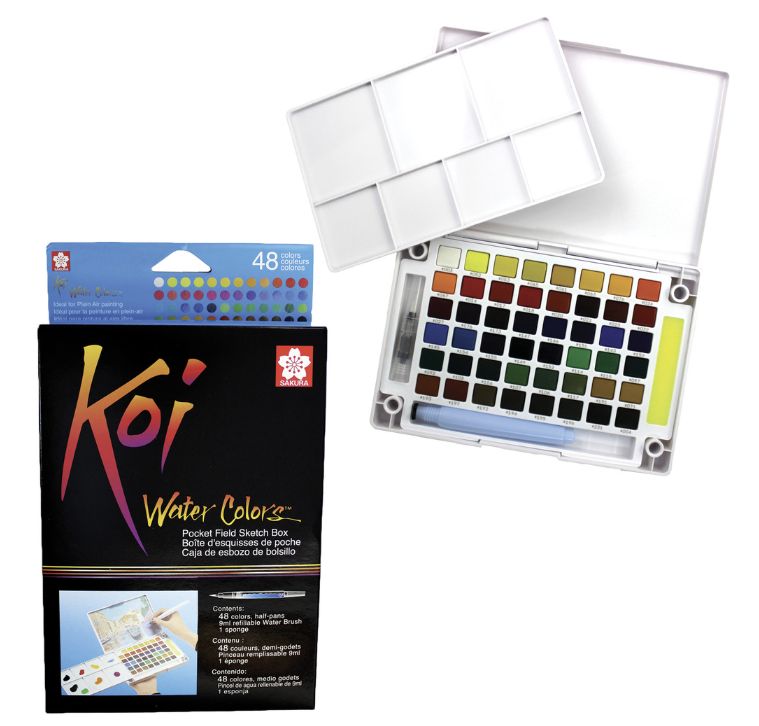 Koi Watercolor - 48pc