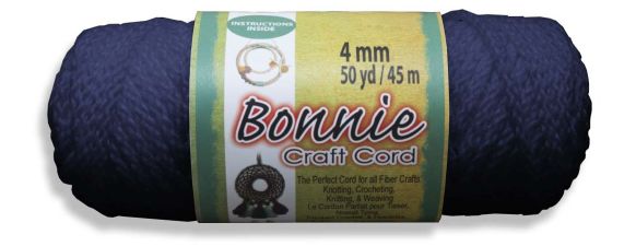 Bonnie Craft Cord - 4mm Navy 50yrd