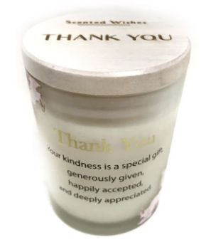 Scented Wishes Thank You Candle
