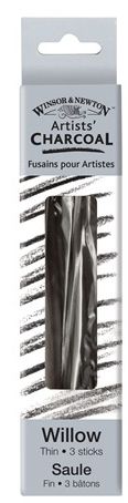 Windsor Artists Charcoal - Thin Willow 3pc