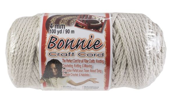 Bonnie Craft Cord - 4mm Lambs Wool 100yrd
