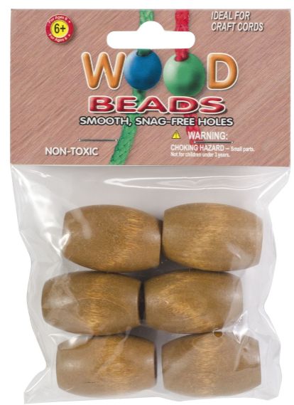 Wood Beads - Maple - Oval 22mm