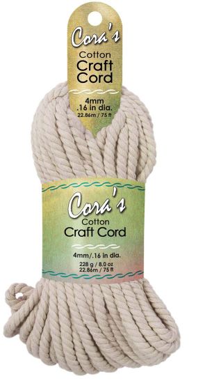 Cora's Craft Cord - Natural - 4mm