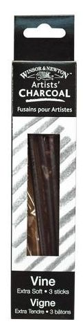 Windsor Artists Charcoal - Vine Extra Soft 3pc
