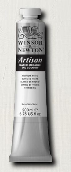 Windsor Artisan Water Mixable Oil Color - 200ml  - Titanium White Water Mixable