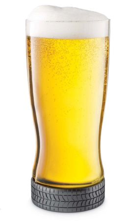 Final Touch Wheel and Rim Beer Glass