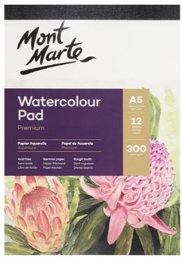 Mont Marte 300gsm Watercolor Pad A5