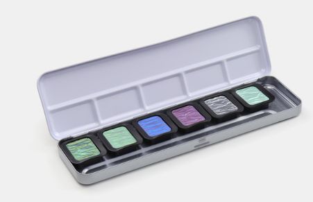 FineTec Watercolor Set- Pearlescent Cool 6pc