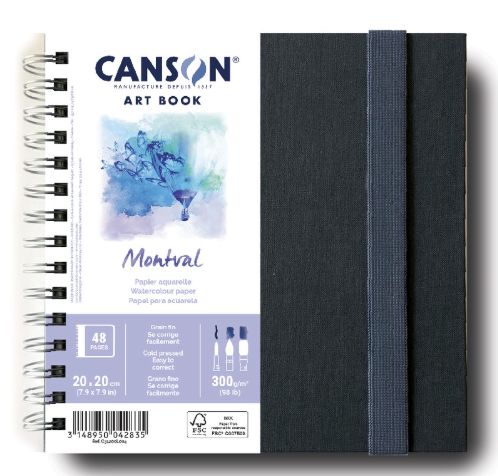 Canson Montral Watercolor Art Book 7.8x7.8