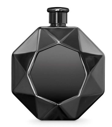 Final Touch Luxe Diamond Flask Black Chrome