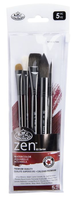 Royal &amp; Langnickel Zen 83 Series - Watercolor B 5pc