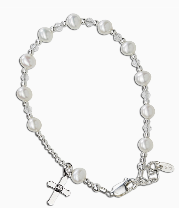 Cherished Moments - Communion Rosary Bracelet 6-12 yr