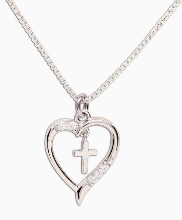 Cherished Moments - Communion Dancing Cross Necklace
