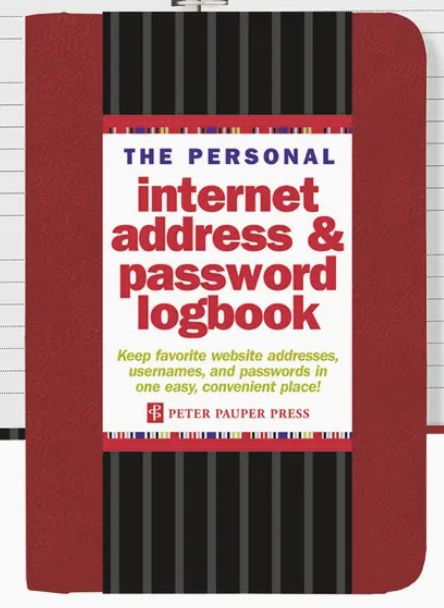 Password Journal - Red