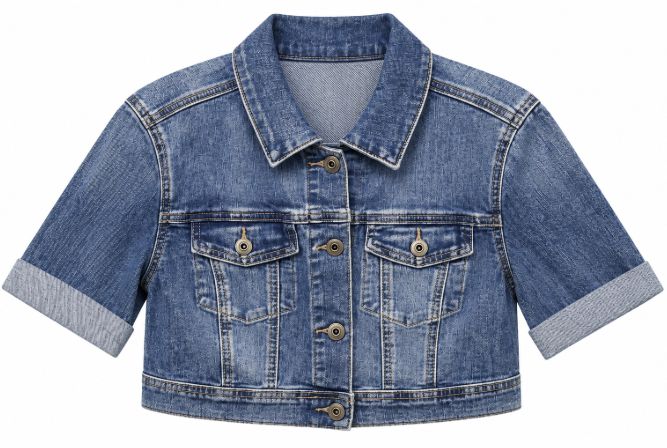Short Sleeve Denim Jacket