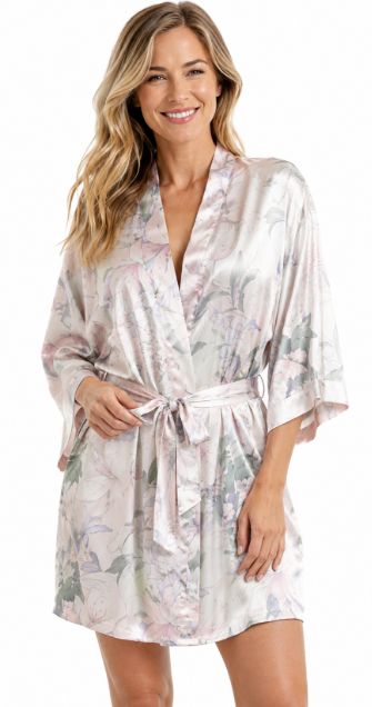 Pink Kimono Robe