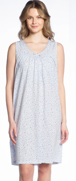 Blue Floral Night Gown